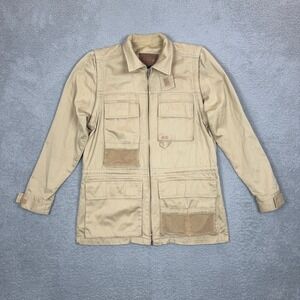 Lauren Ralph Lauren Womens Tan Khaki Cotton Safari Utility Jacket Fishing P